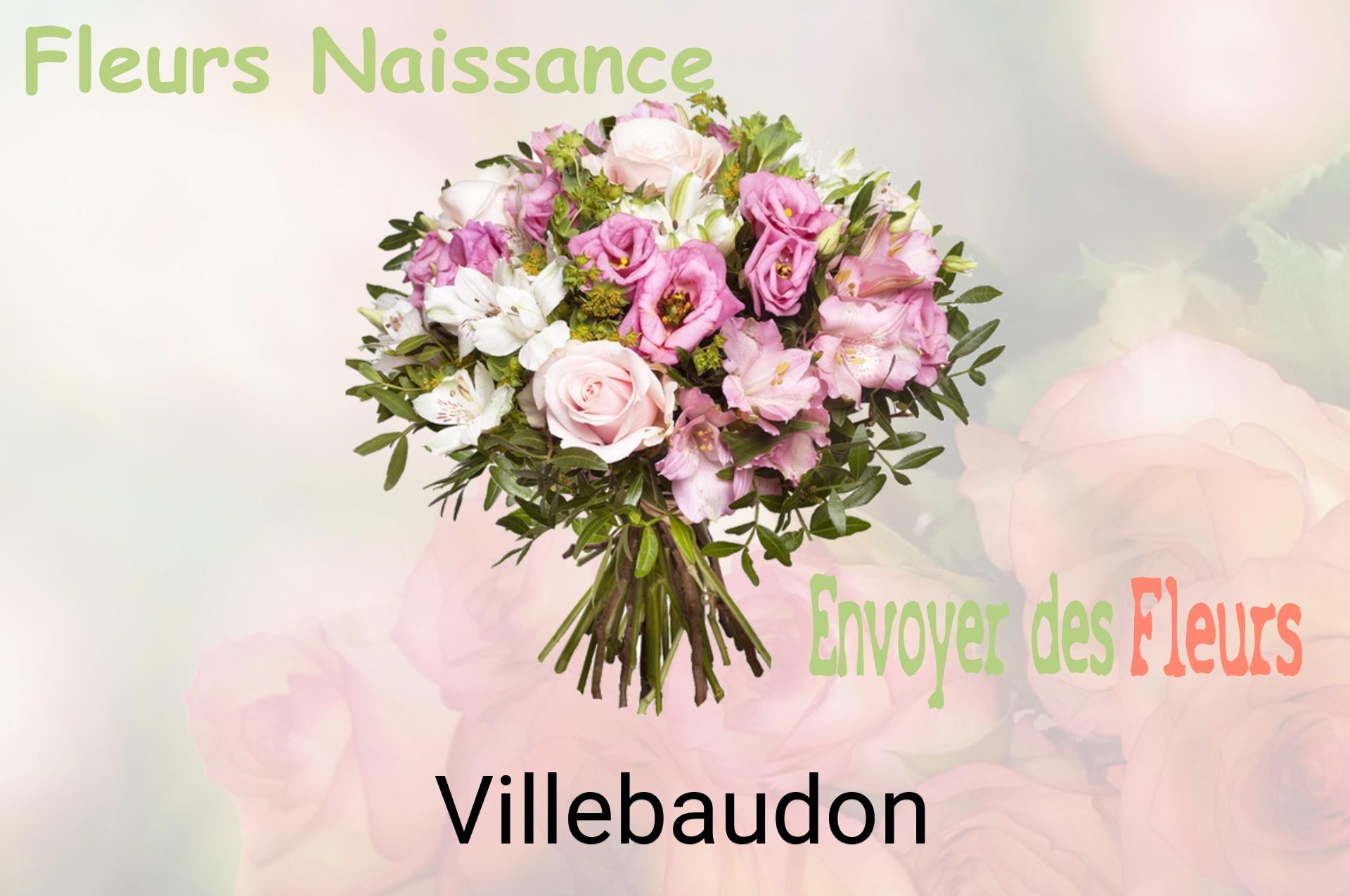 Bouquet de fleurs de naissance livré à Villebaudon